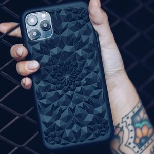 Felony Case Matte Black Kaleidoscope iPhone Case